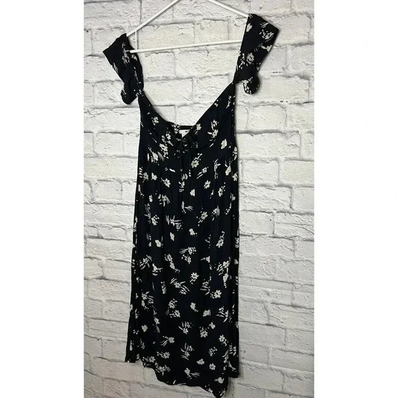 AMUSE SOCIETY Regency Off the Shoulder Midi Dress Floral Print size XS - Picture 4 of 11